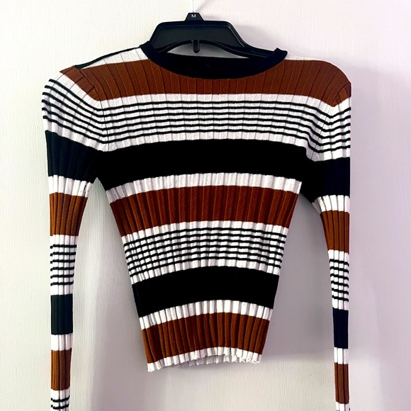 Multicolor striped sweater by Dynamite 🤎🖤🤍 - Picture 1 of 4
